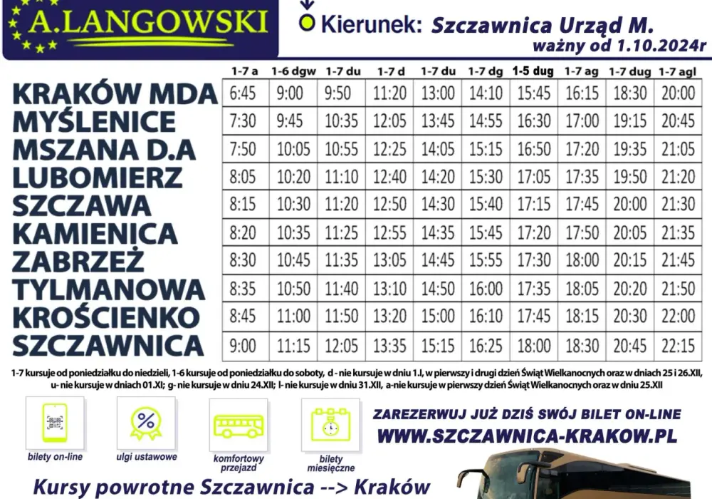 Autobus 204 rozkład jazdy - sprawdź, kiedy odjeżdża w Krakowie