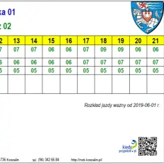 Rozkład jazdy 6 Koszalin – sprawdź, kiedy kursuje autobus 6