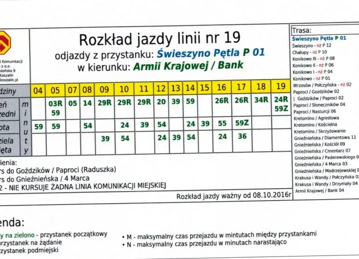 Dokładny rozkład jazdy busów Koszalin Słupsk - nie przegap odjazdu!