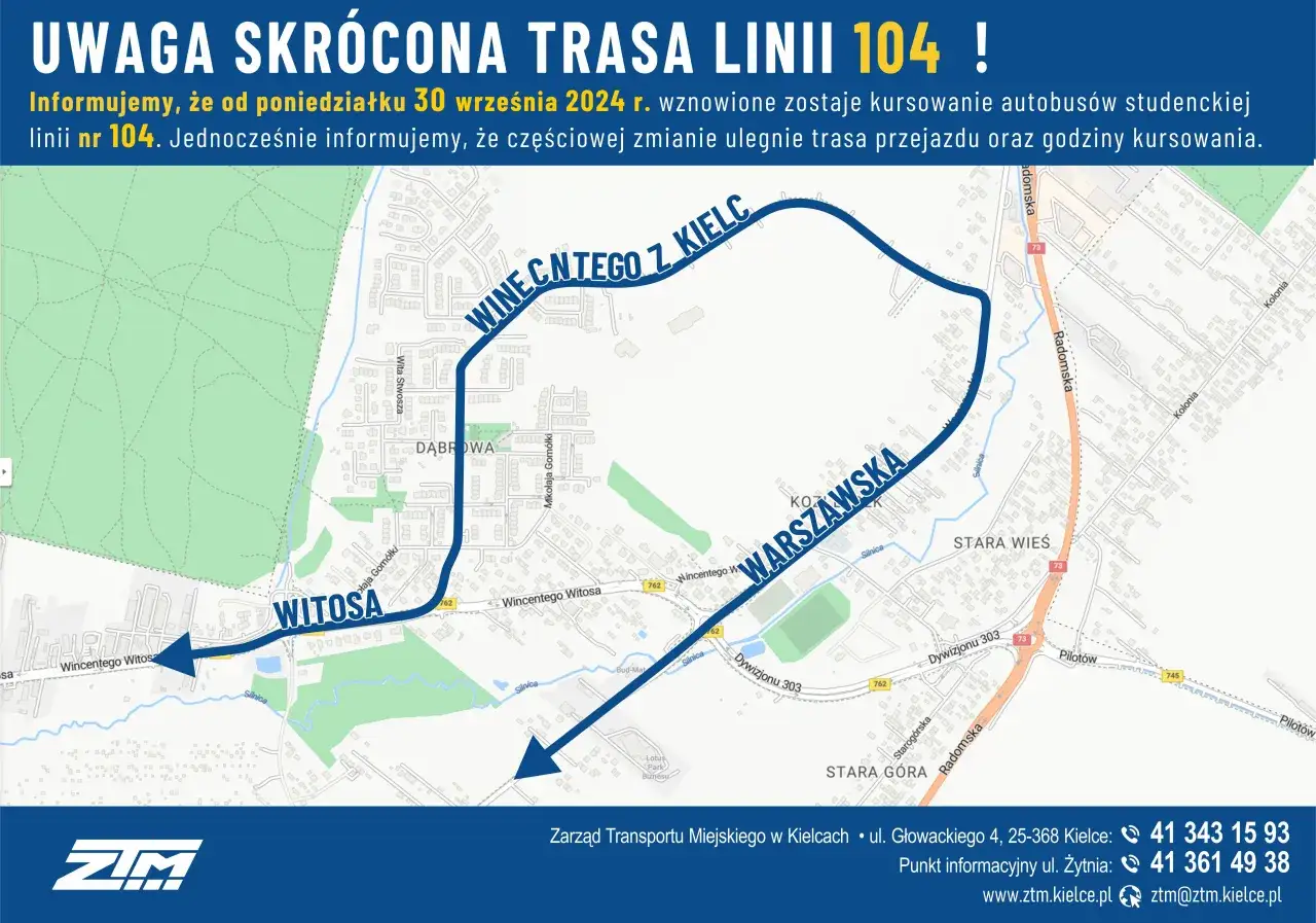 Zdjęcie Rozkład jazdy Nord 104 – Sprawdź aktualne godziny odjazdów i trasy