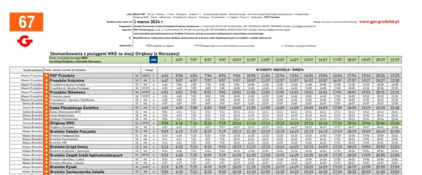Aktualny rozkład jazdy busów Radom Pionki – nie przegap odjazdu!