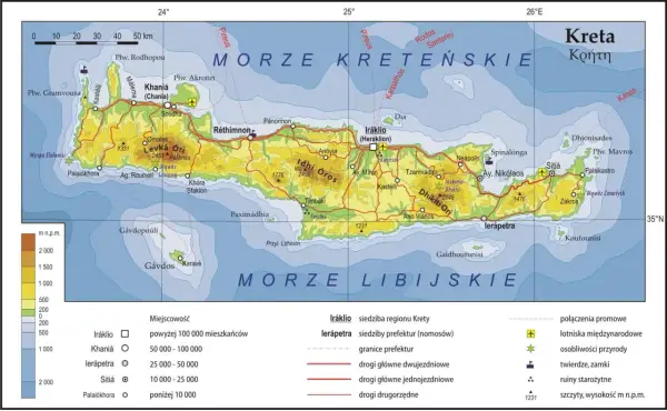Gdzie dokładnie leży wyspa Kreta? Położenie, mapa i sąsiednie kraje
